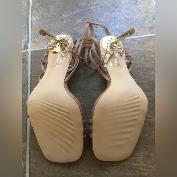 SQUARE TOE HIGH HEEL SANDALS SIZE 8.0 - Picture 7 of 10